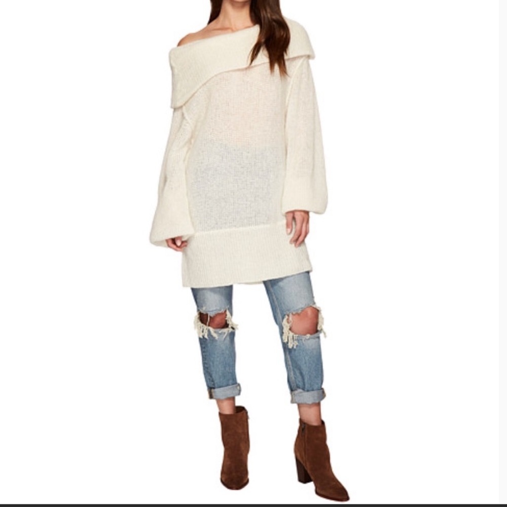 NWT Free People Ophelia Sweater IVORY sz M NWT